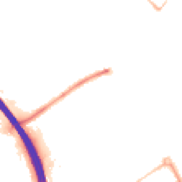Night-time road noise heatmap for LU4 9QP
