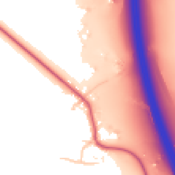 Daytime road noise heatmap for LU4 9UL