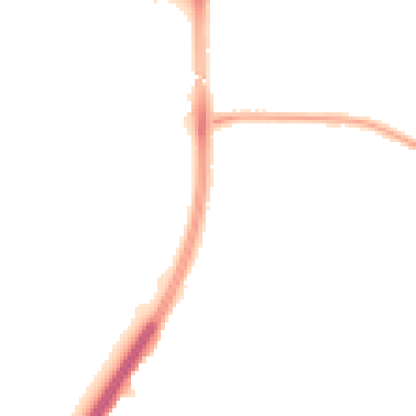 Night-time road noise heatmap for M20 1BS