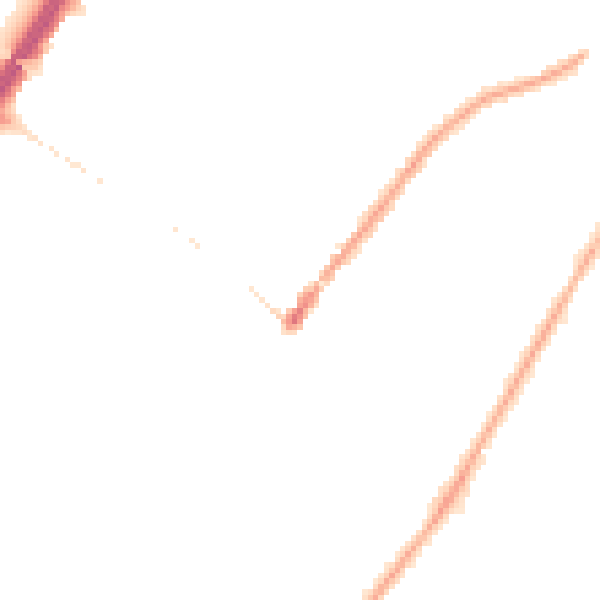 Night-time road noise heatmap for M20 1JQ