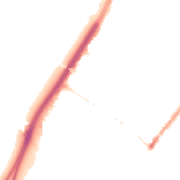 Night-time road noise heatmap for M20 1JX