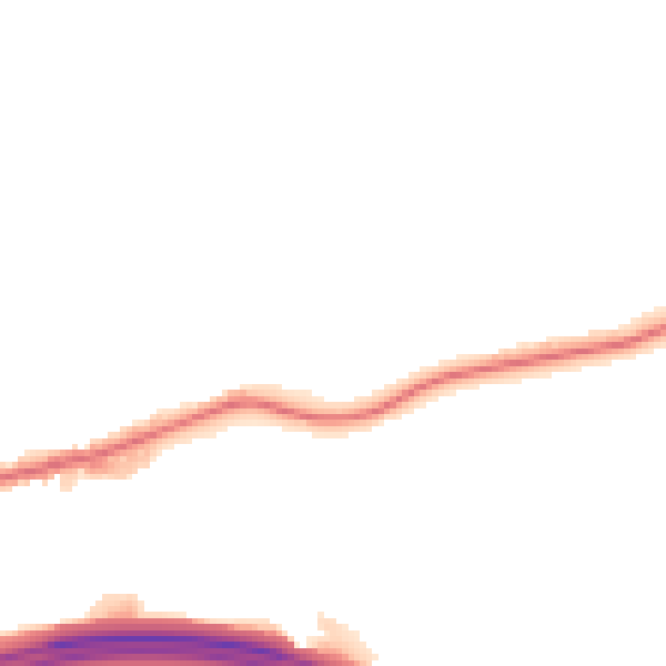 Night-time road noise heatmap for M24 4PA