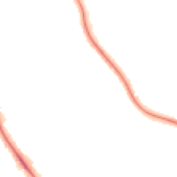Night-time road noise heatmap for M25 0HA