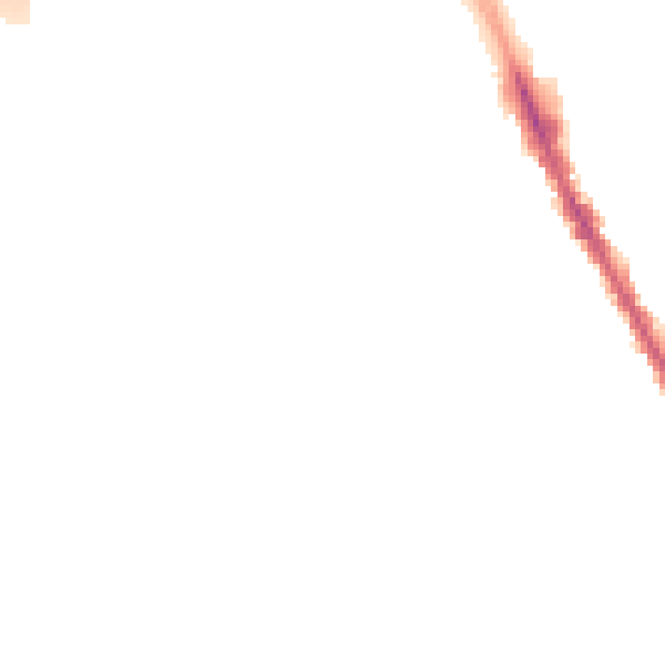 Night-time road noise heatmap for M25 3HY