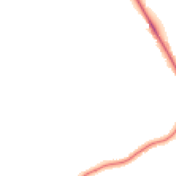 Night-time road noise heatmap for M25 9QT