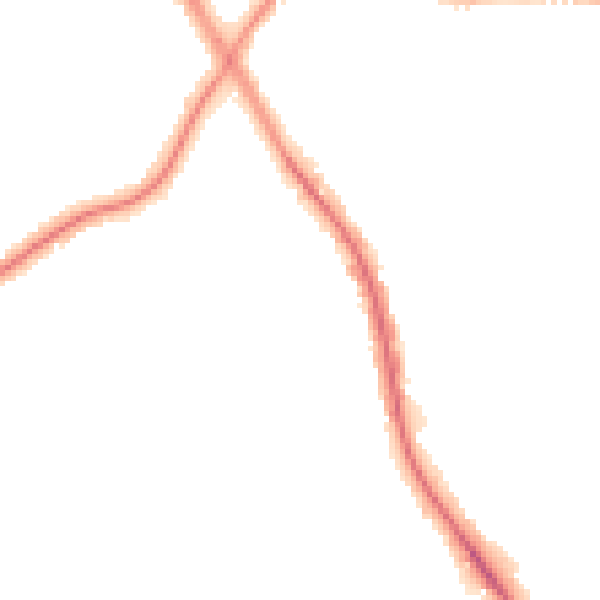 Night-time road noise heatmap for M25 9WQ