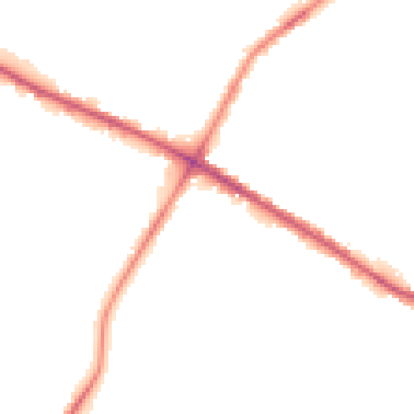 Night-time road noise heatmap for M28 0AU