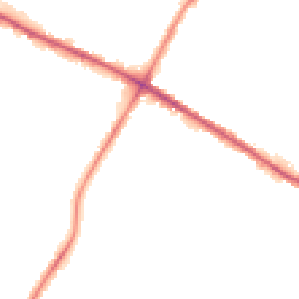 Night-time road noise heatmap for M28 0AW