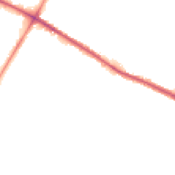 Night-time road noise heatmap for M28 0BB