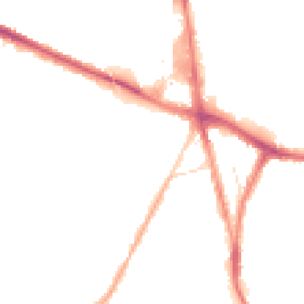 Night-time road noise heatmap for M28 3DD
