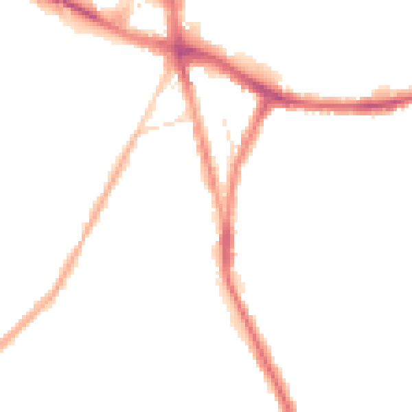 Night-time road noise heatmap for M28 3EQ