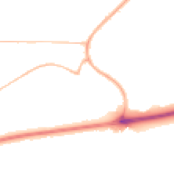 Night-time road noise heatmap for M28 7XG