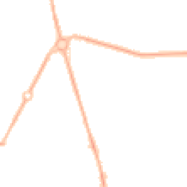 Night-time road noise heatmap for M41 0RA