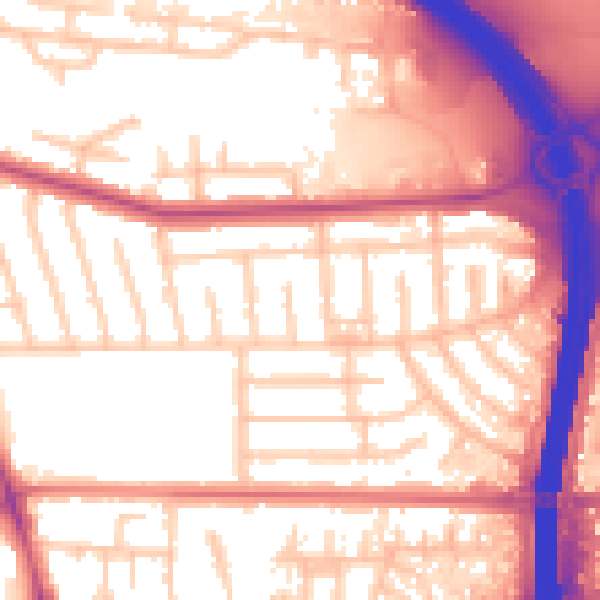 Daytime road noise heatmap for M41 0RY
