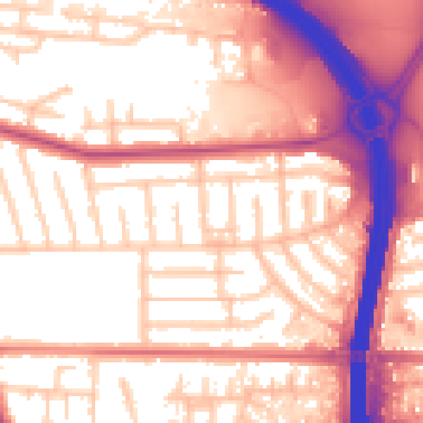 Daytime road noise heatmap for M41 0RZ