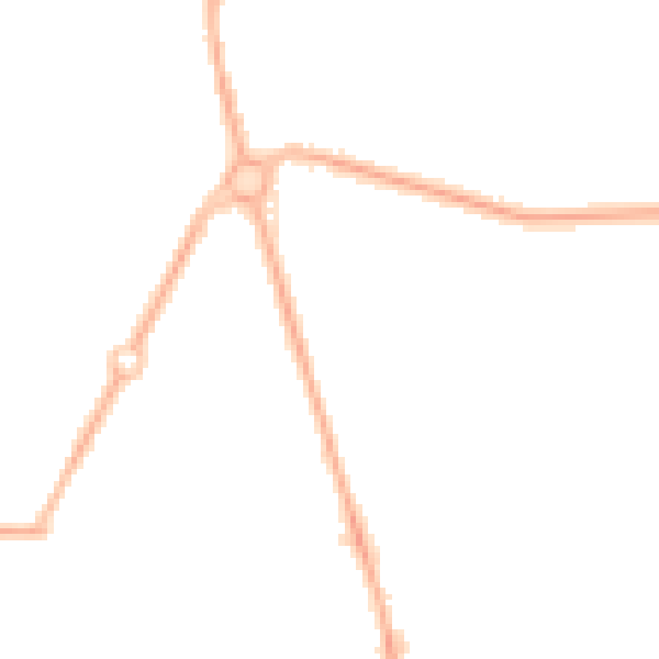 Night-time road noise heatmap for M41 0SG