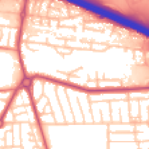 Daytime road noise heatmap for M41 0SX