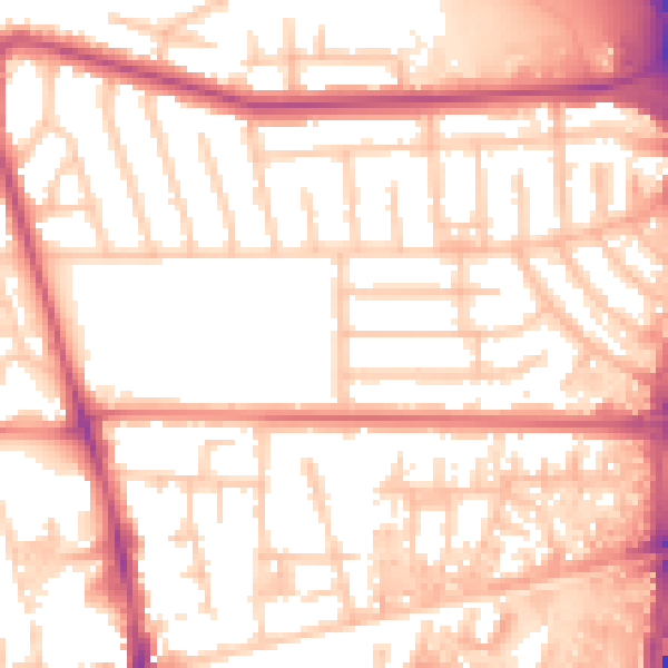 Daytime road noise heatmap for M41 0UQ