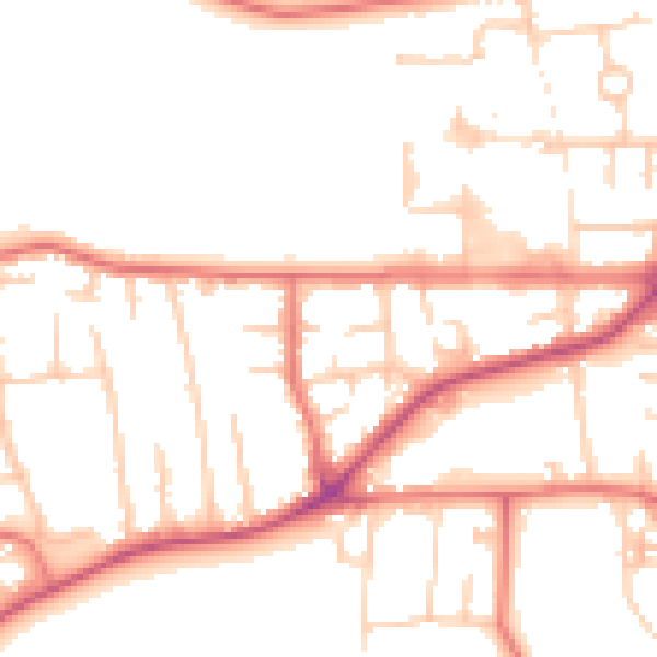 Daytime road noise heatmap for M41 5PX