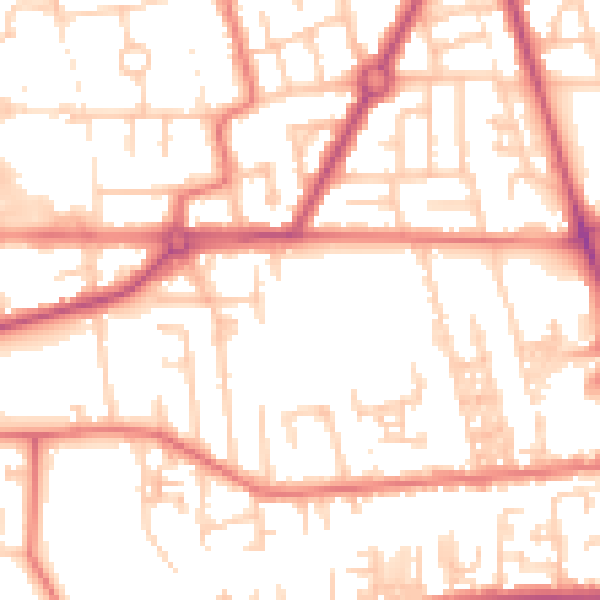 Daytime road noise heatmap for M41 5RH