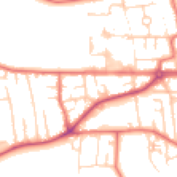 Daytime road noise heatmap for M41 5RS