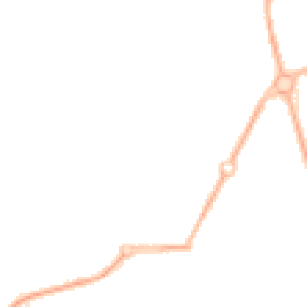 Night-time road noise heatmap for M41 5TJ