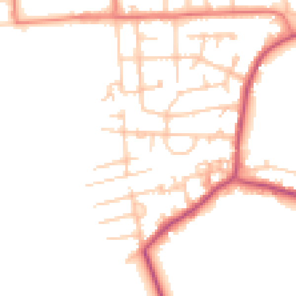Daytime road noise heatmap for M41 6PW