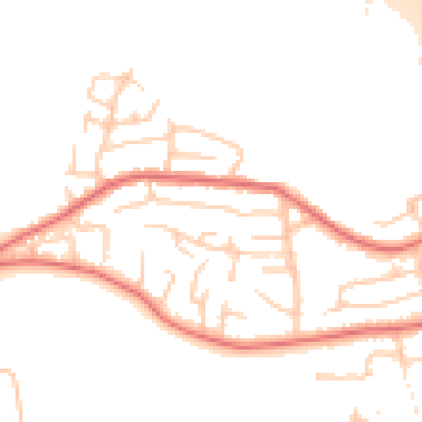 Daytime road noise heatmap for M41 8DE