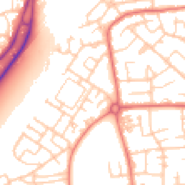 Daytime road noise heatmap for M41 8QP