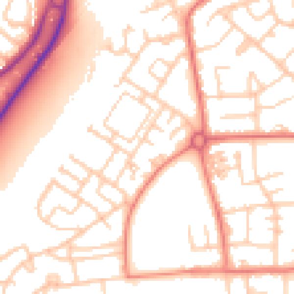 Daytime road noise heatmap for M41 8RS