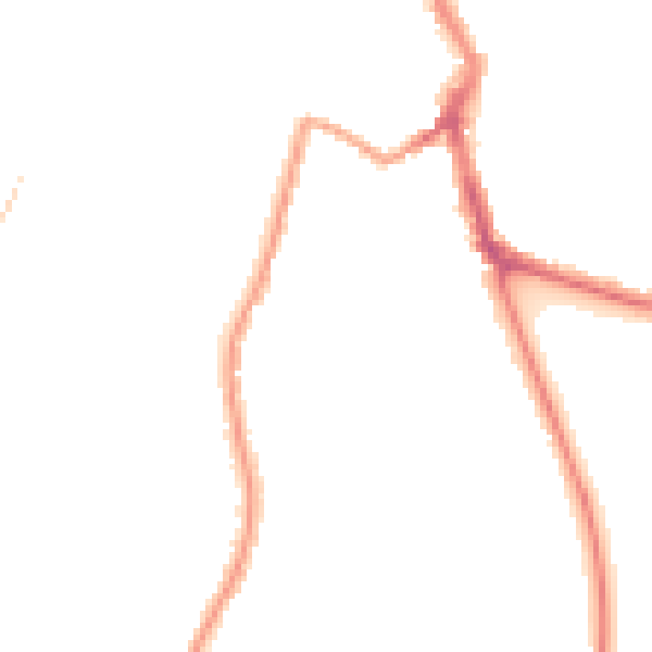 Night-time road noise heatmap for ME1 1AD