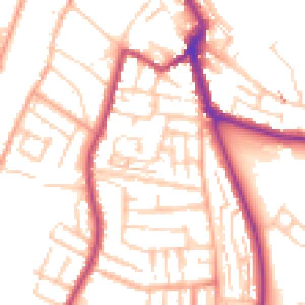 Daytime road noise heatmap for ME1 1AG