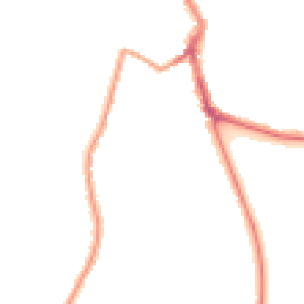 Night-time road noise heatmap for ME1 1AG