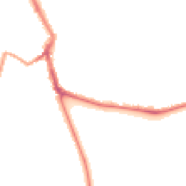 Night-time road noise heatmap for ME1 1BA