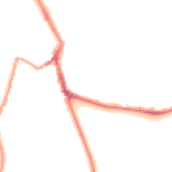 Night-time road noise heatmap for ME1 1BB