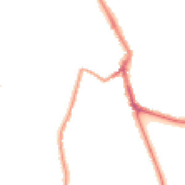 Night-time road noise heatmap for ME1 1BE