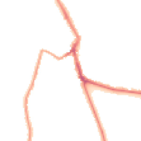 Night-time road noise heatmap for ME1 1BJ