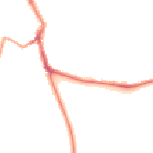Night-time road noise heatmap for ME1 1BN