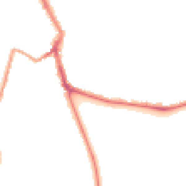 Night-time road noise heatmap for ME1 1BS