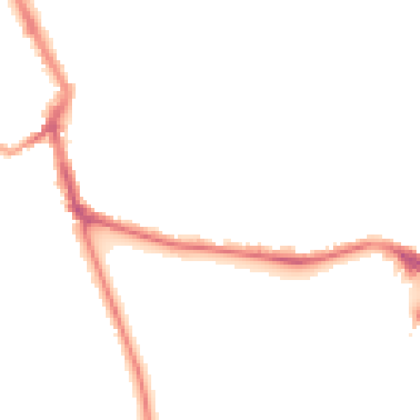 Night-time road noise heatmap for ME1 1BT