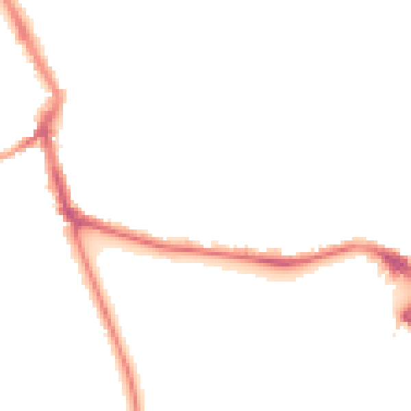Night-time road noise heatmap for ME1 1BU