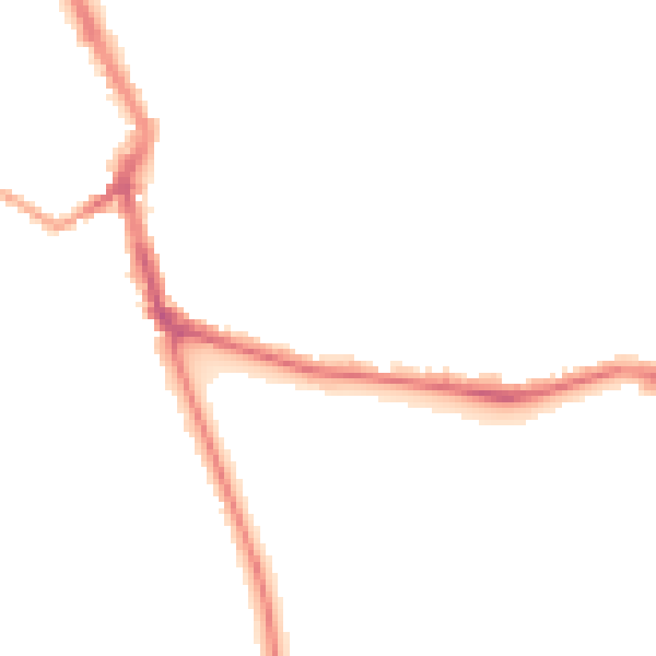Night-time road noise heatmap for ME1 1BW