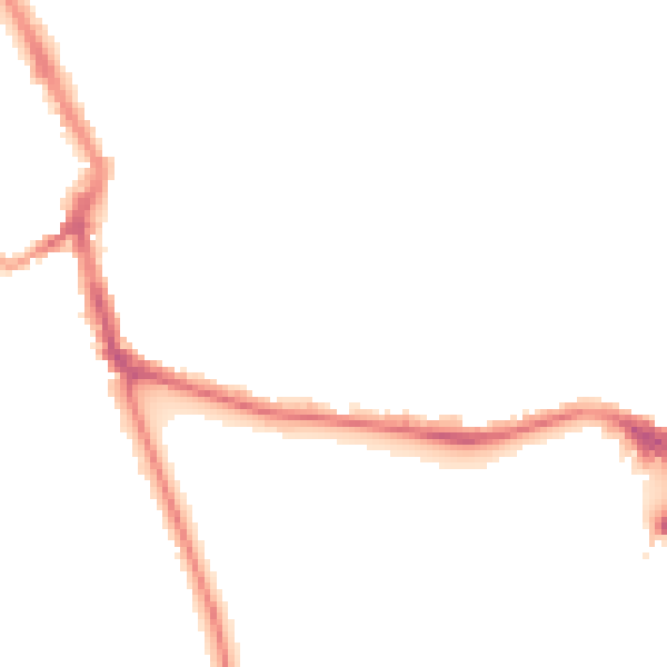 Night-time road noise heatmap for ME1 1BY
