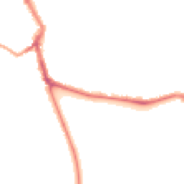 Night-time road noise heatmap for ME1 1DX