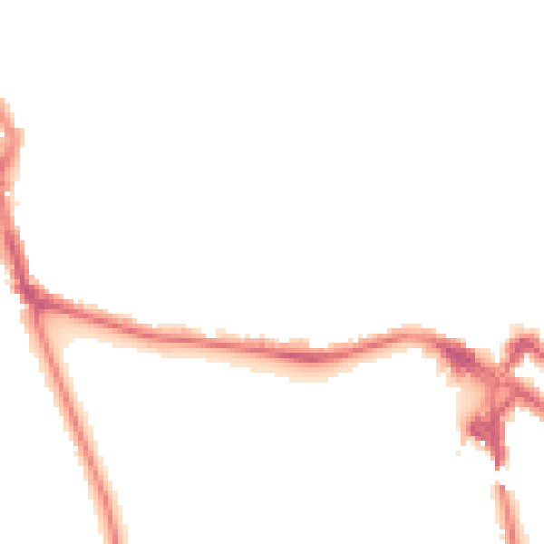 Night-time road noise heatmap for ME1 1EE