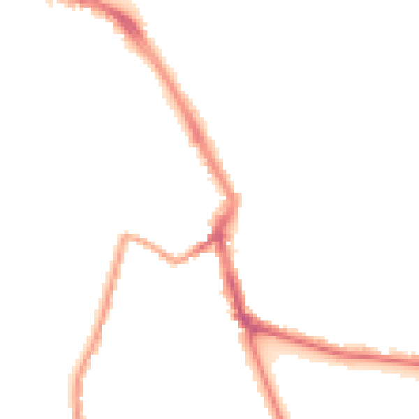 Night-time road noise heatmap for ME1 1EH