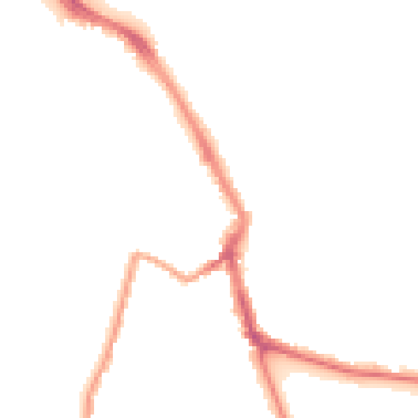 Night-time road noise heatmap for ME1 1EL
