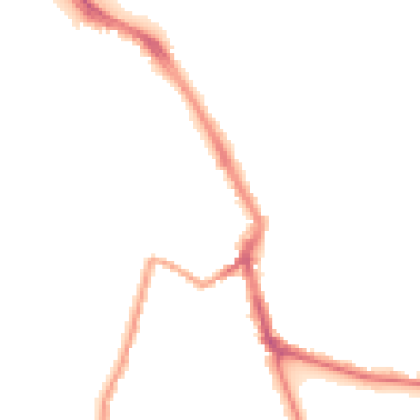 Night-time road noise heatmap for ME1 1EU
