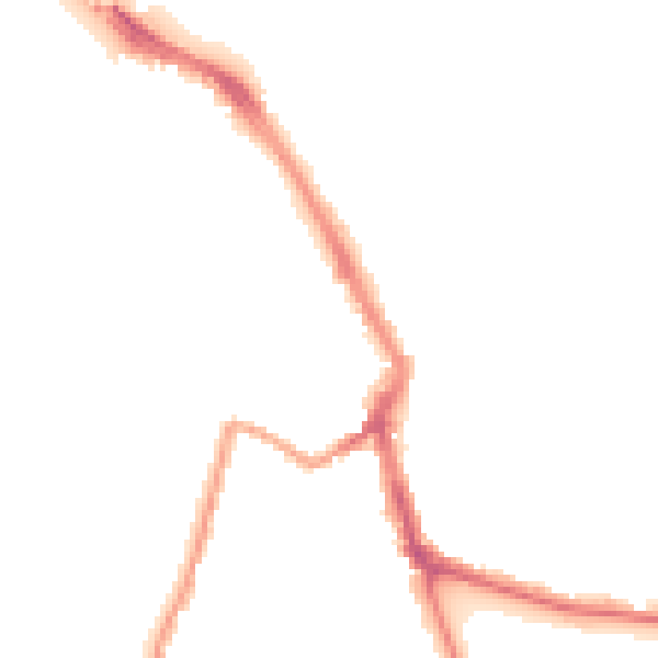 Night-time road noise heatmap for ME1 1EW
