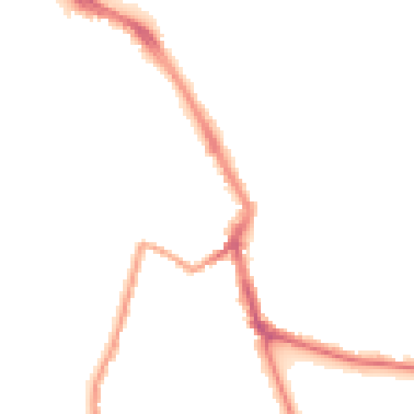 Night-time road noise heatmap for ME1 1EX